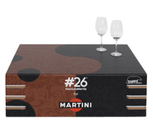 Kartontisch Martini