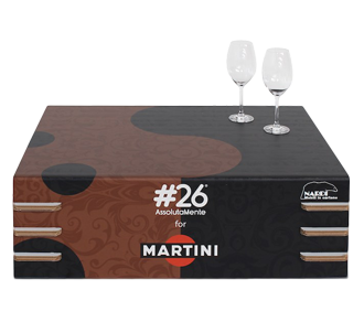 Kartontisch Martini