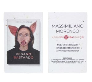Pflanzbare Business Card für Vegano Bastardo