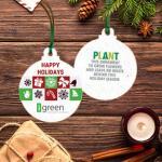 Weihnachtsschmuck aus pflanzbarem Papier